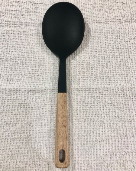 日本 MUJI 無印良品 木柄矽膠調理匙 廚房料理烘焙用品 耐熱矽膠【南風百貨】