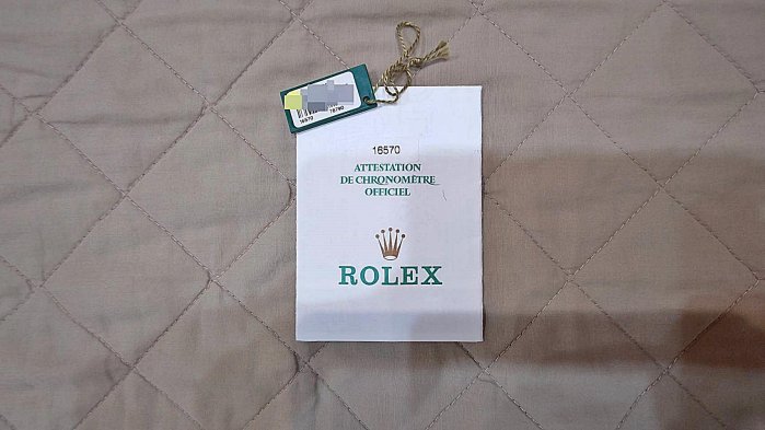 ROLEX 勞力士 EXPLORER II 16570 Guarantee Paper 保証書 保證書 收藏品