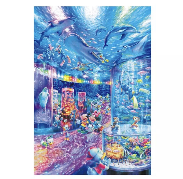 【震撼精品百貨】Micky Mouse 米奇/米妮 ~日本Disney迪士尼 米奇夜光彩繪藝術拼圖1000片*94029