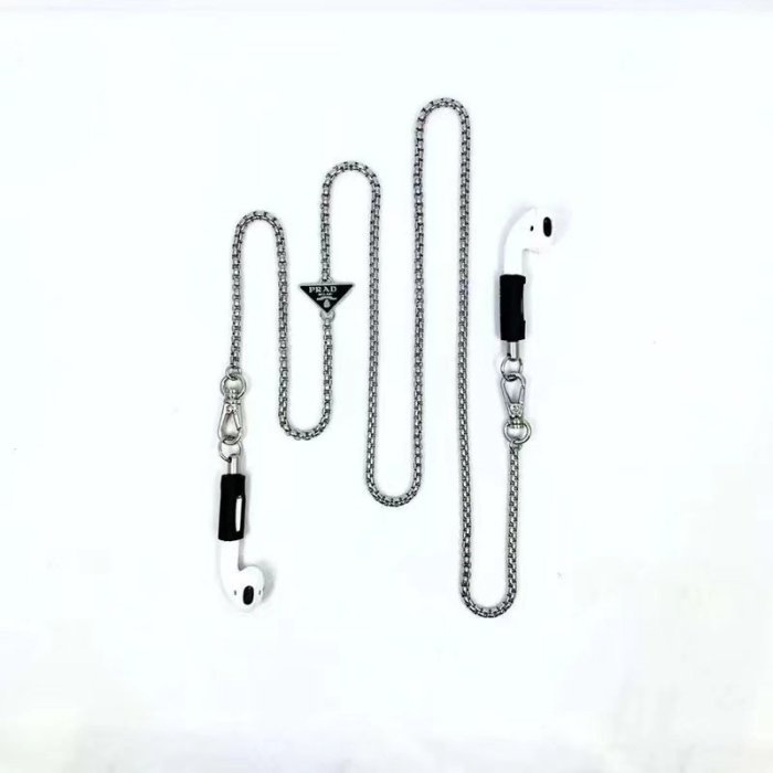 【累積売上総額第１位！】PRADA★AIRPODS CHAIN┃1ZD006_2DMU 国内即送 PRADA Airpods＆airpods Pro ケース用チェーン 1ZD006