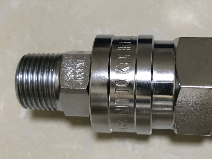 日本製NITTO(日東)空壓機快速接頭400PM-SUS304白鐵4分外牙(公)+400SH-SUS插心母特價中 | Yahoo拍賣
