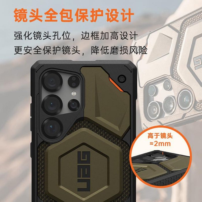 免運~UAG適用三星S25Ultra磁吸手機殼防摔S25+全包保護套Magsafe殼商務凱芙拉高級感碳纖維男