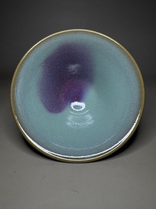 宋時代 古陶磁器 鈞窯 茶盞 杯盞 建盞 茶道具 置物 時代物 古董品 宋代鈞窯斗笠盞泡泡盞宋代鈞窯茶盞鈞瓷泡泡盞鈞瓷茶碗舊藏宋天藍釉鈞窯