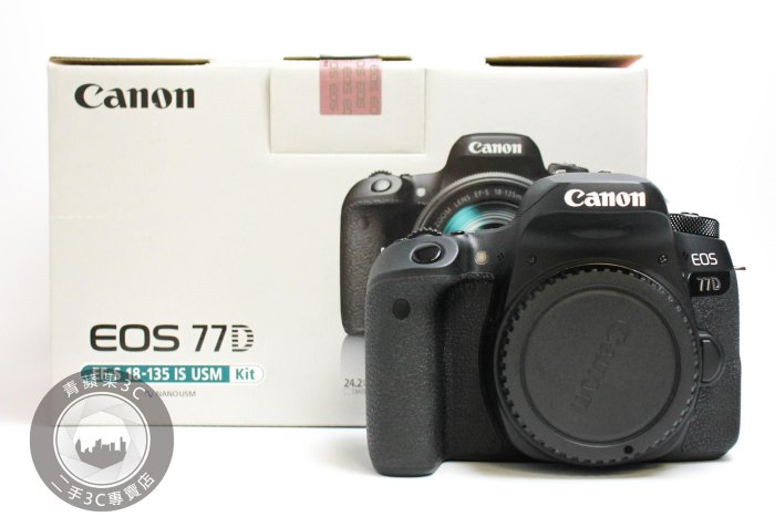【台南橙市3C】Canon EOS 77D 單機身 公司貨 單眼相機 APS-C 快門數約快門數：689xx張 二手單眼 二手相機 #95810