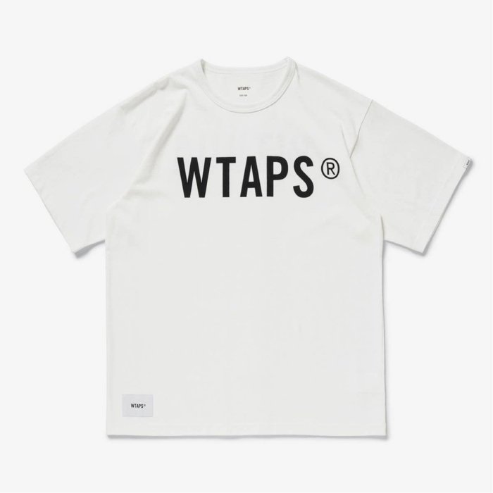 WTAPS 21SS BANNER Tシャツ ダブルタップス WTAPS BANNER TEE ロゴ 半袖Tシャツ 白 211ATDT