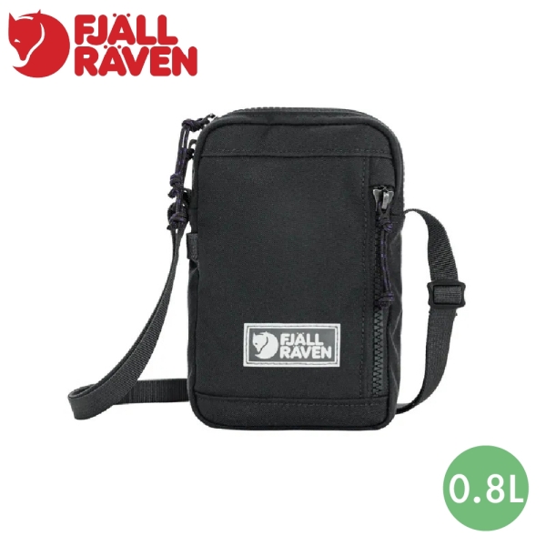 【Fjallraven 小狐狸 瑞典Vardag Pocket Small隨身袋《煤炭黑》】F23200338/側背包/小背包