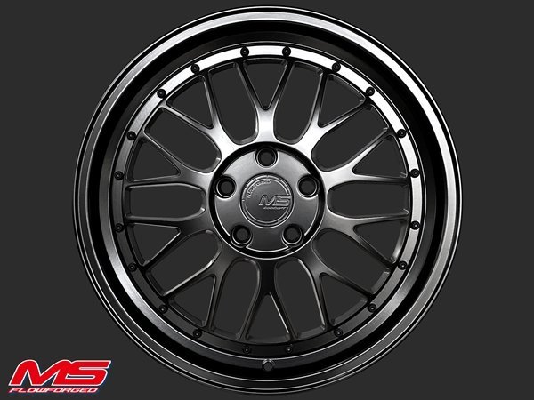 【超前輪業】MS MS823 旋鍛 18吋鋁圈 5孔108 5孔114.3 平光黑 輕量化 深唇 類LM