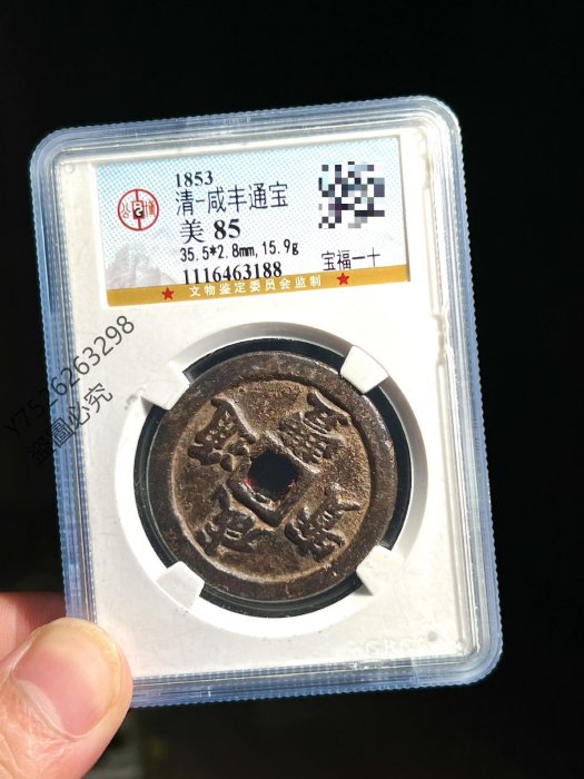 咸豐通寶背五十本物保証 清代咸丰重宝宝泉当五十大字背星月实物图片及近期成交价格行情