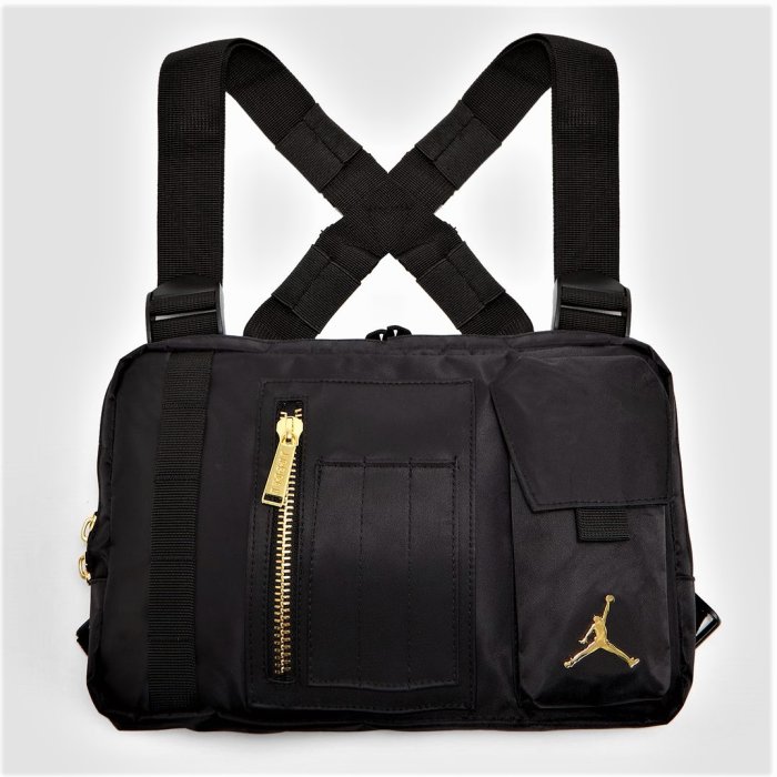 AYW】NIKE JORDAN MA-1 CHEST RIG LOGO BAG多功能胸包軍用戰術包喬丹肩
