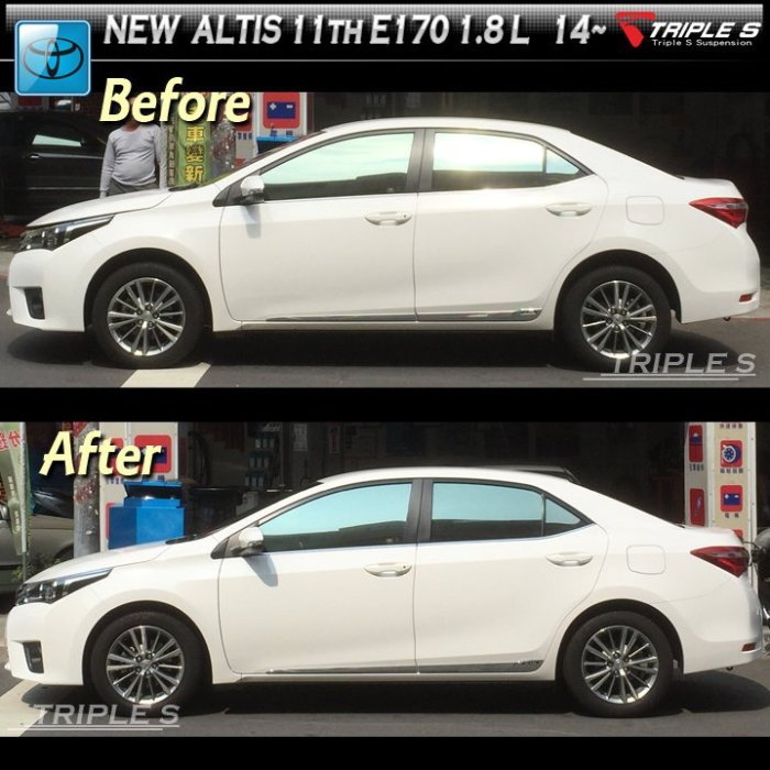 【酷熊】Triple S(TS)短彈簧Toyota 豐田 Altis 11代 2014~ 可搭配KYB 倍適登 避震器 總成