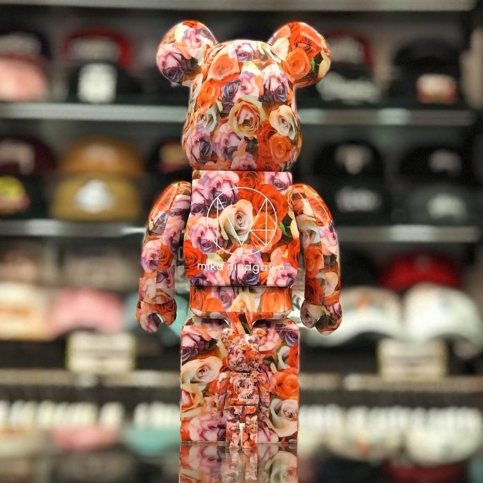 BEETLE BE@RBRICK MIKA NINAGAWA 蜷川實花彩色玫瑰ROSE 四代100