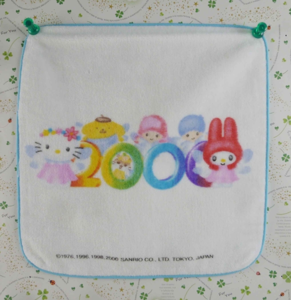 【震撼精品百貨】Hello Kitty 凱蒂貓~方巾-限量款-西元2000年
