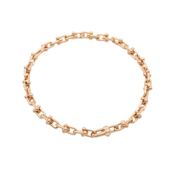 Tiffany & Co 蒂芬妮 HardWear Micro Link 手鍊 18K玫瑰金 60416990 【二手名牌BRAND OFF】