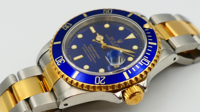 【超好價】罕見極美品T25藍面ROLEX勞力士16613盒單全16803 116613LB 116613參考