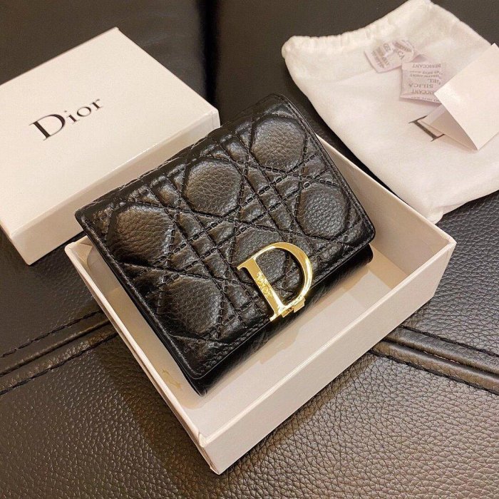 DIOR迪奧 皮夾 牛皮錢包 零錢包 長夾 對折短夾 長夾女 女士翻蓋長夾 短夾 手拿包 錢夾