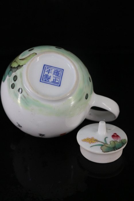 雍正粉彩花鳥紋壺壺寬12厘米高9厘米編號6600k58366549080禦窯、 青花
