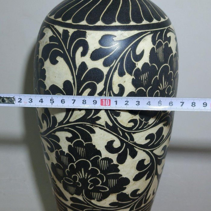 中国美術 磁州窯 纏枝蓮花 梅瓶(HA522) 磁州窯纏枝蓮梅瓶全美品| Yahoo拍賣