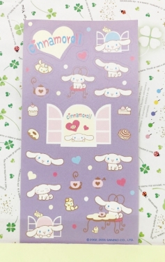 【震撼精品百貨】大耳狗 Cinnamoroll~Sanrio 大耳狗喜拿貼紙-紫開窗#44097