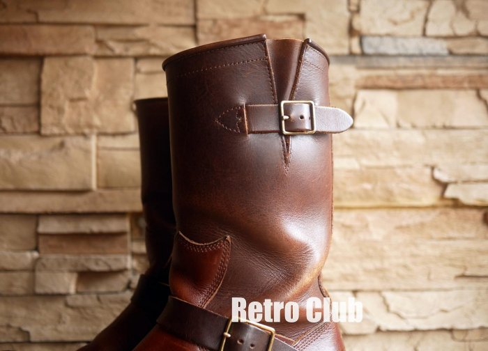 Santa Rosa Engineer Boot Retro CLUB【一元起標】【二手】Santa Rosa by HTC Engineer Boots 美國製 咖啡色 茶芯皮革 工程師靴 ...
