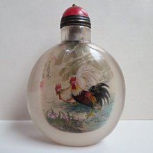 馬少宣 雞鼻煙壺 清馬少宣作水晶內繪黃忠鼻煙壺| 宇珍國際藝術| Yu Jen Taipei