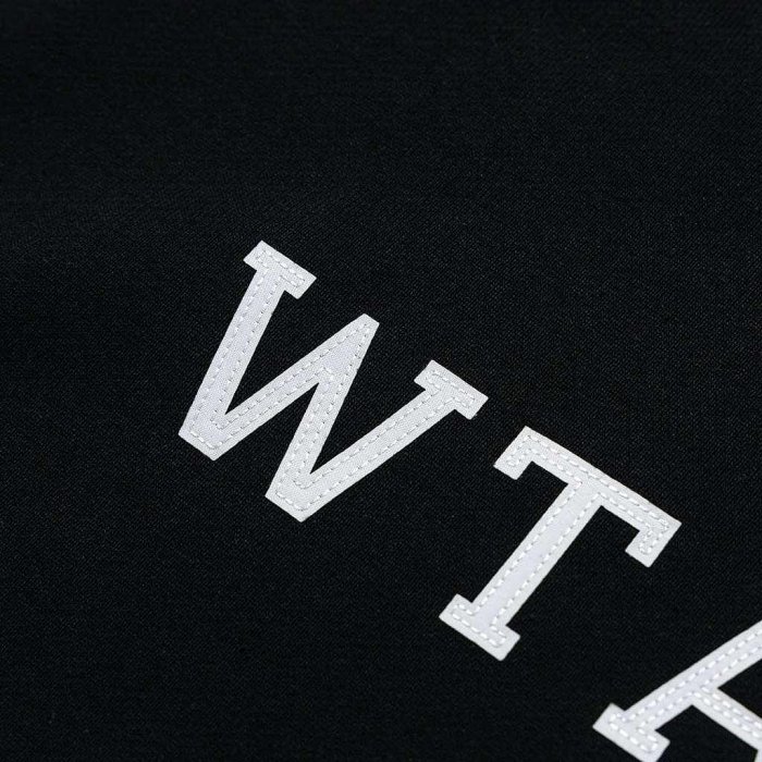 潮流本舖》WTAPS 24SS ACADEMY SWEATER COTTON COLLEGE 大學T 電縫黑色