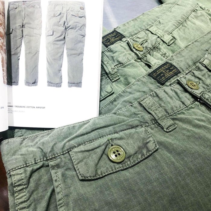 希望商店WTAPS JUNGLE SKINNY 14SS 蠟染窄身側袋軍褲| Yahoo拍賣