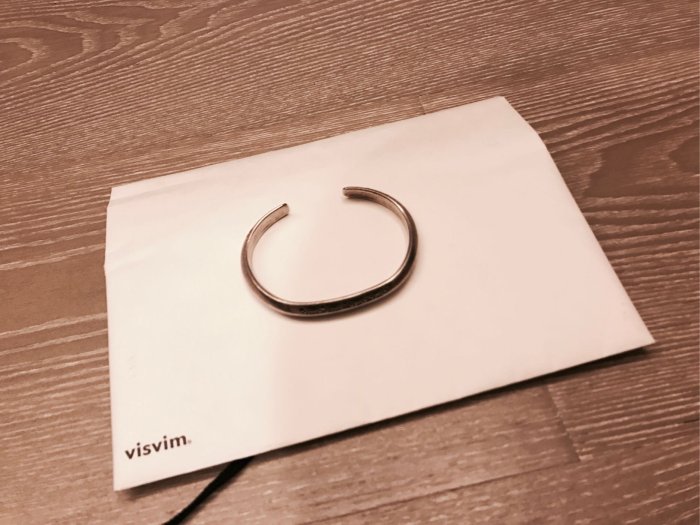 Visvim ict Navajo vintage bangle 印地安圖騰純銀手環size :F | Yahoo拍賣