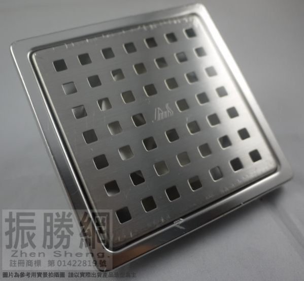 《振勝網》高評價 價格保證! ams 阿木師 不鏽鋼方型落水頭 集水槽 10*10cm【防臭、防蟑】 ABS水門