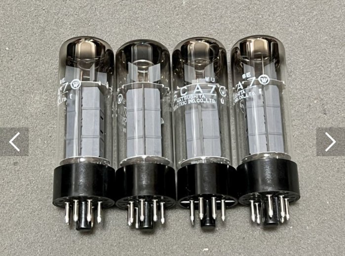 専用です。真空管 6CA7 松下製 4本 テスト済品 専用です。真空管 6CA7
