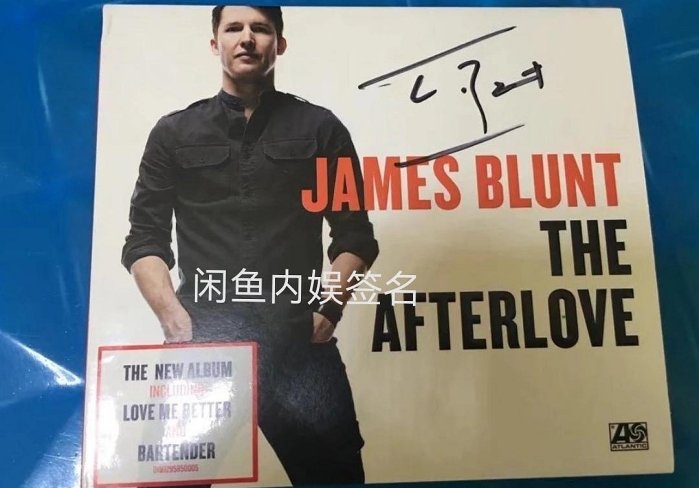 嚴選詹姆斯·布朗特親筆簽名專輯《The Afterlove》EU原版全新到手 The Afterlove CD James Blunt 簽名 專輯 新