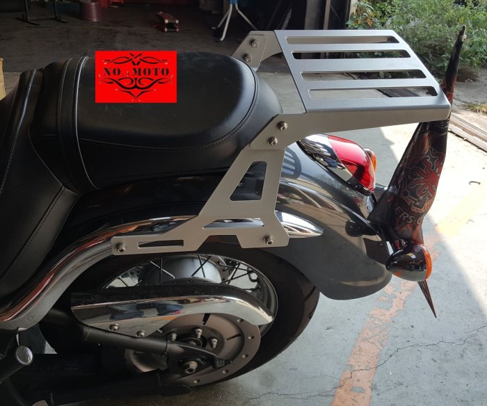 kawasaki VN 900 專用後貨架行李架車體貨架 川崎 火神 Vulcan 900 VN900 耐刮烤漆消光銀