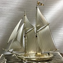 日本武比古STERLING 960 純銀960 帆船製作精細漂亮值得收藏銀製