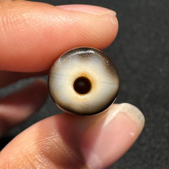 嚴選臺灣工藝精品牙黃金剛虎牙九眼天珠，尺寸約77.5x14.8mm，適合收藏