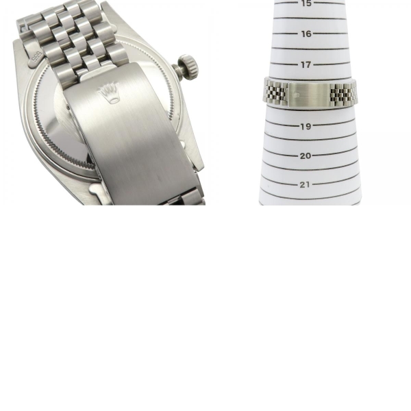 ROLEX 勞力士銀色錶盤18K白金不鏽鋼Datejust 36 腕錶16014 【二手名牌