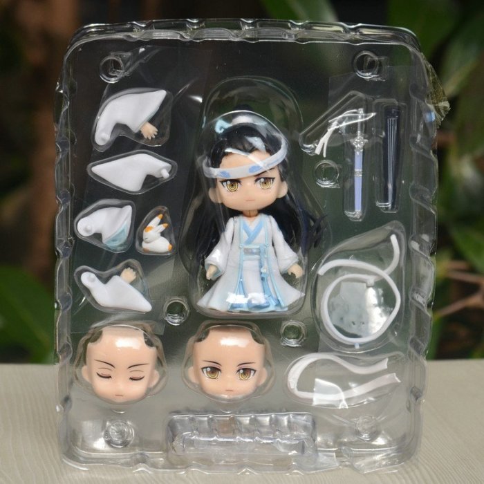 福福百貨~魔道祖師魏無羨可動換臉公仔陳情令Q版人偶忘羨手辦藍忘