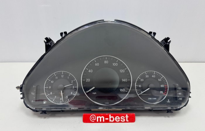 BENZ W211 S211 儀表總成 黑底面板 儀錶 碼表 碼錶 馬表 液晶 (美規.160mph)(設定後不保固)(日本外匯拆車品) 2115409911