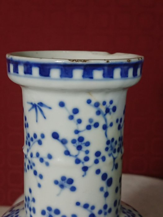 阿國的收藏˙˙大清康熙年製˙˙˙青花棒槌瓶| Yahoo拍賣