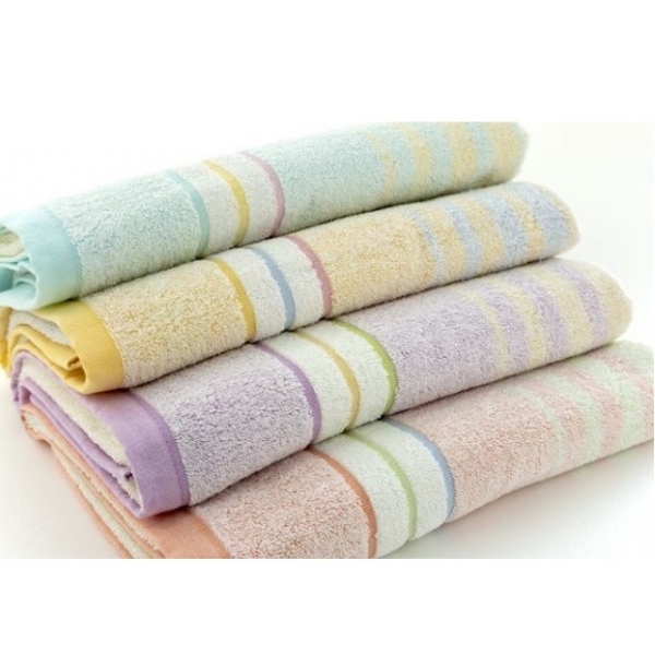 亮彩前漂純棉浴巾 (3條浴巾組)【台灣興隆毛巾製】輕薄易乾．家用系列．多色款