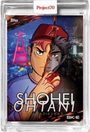 大谷翔平漂亮咒術迴戰藝術畫卡!! 大谷本人IG發表2021 Topps