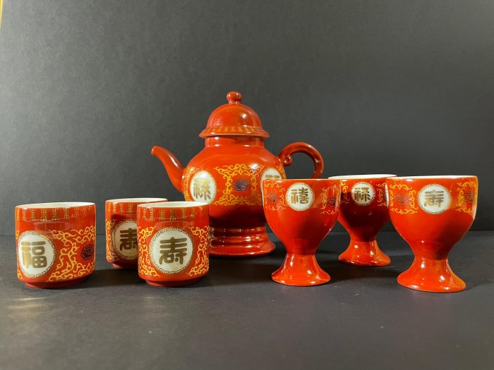 中国　古銅宣徳銅　洪字底款福禄寿禧　酒盃　一對　C　R7094E 福祿壽杯組的價格推薦- 2025年10月| 比價比個夠BigGo