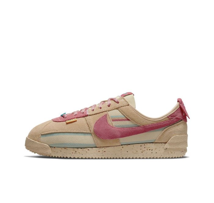 全新 Union LA x Nike Cortez 棕色 粉勾 阿甘 DR1413-200