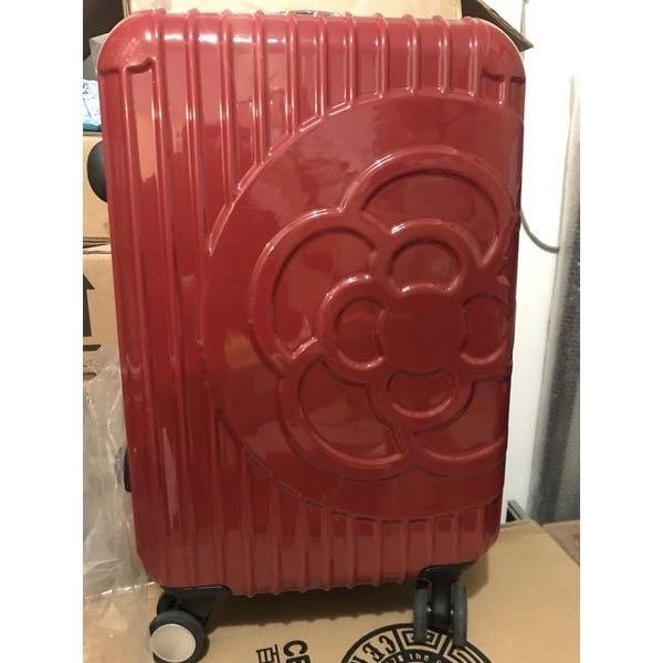 柳行李　２個 SKII SK2日本CLATHAS聯名周年慶台灣限定經典山茶花行李箱20吋登機箱