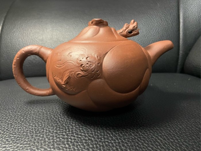 中華龍壺 (A00062) A33 1970年末80年初大魚化龍壺蓋款（吳順仙） | Yahoo拍賣