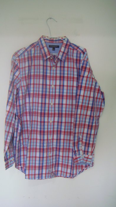 Banana Republic  .polo .burberry style 格紋.長襯衫