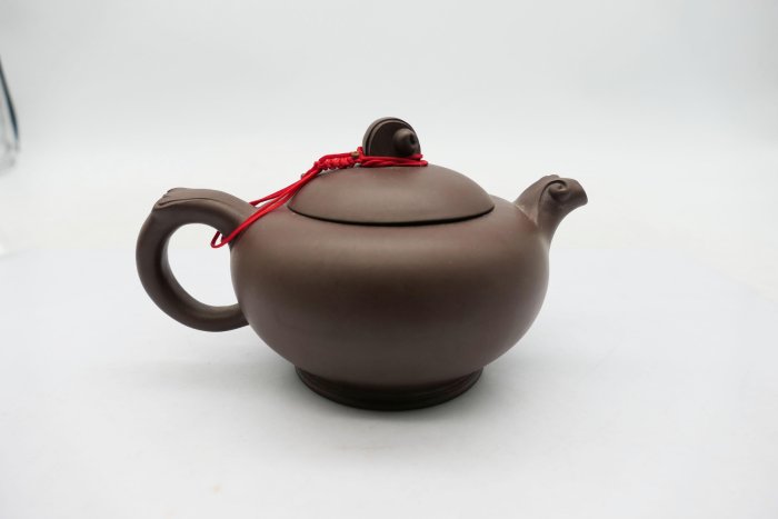 小蔡二手挖寶網) 早期中國宜興益萍款紫砂壺雕工精細茶壺茶器易碎總重量