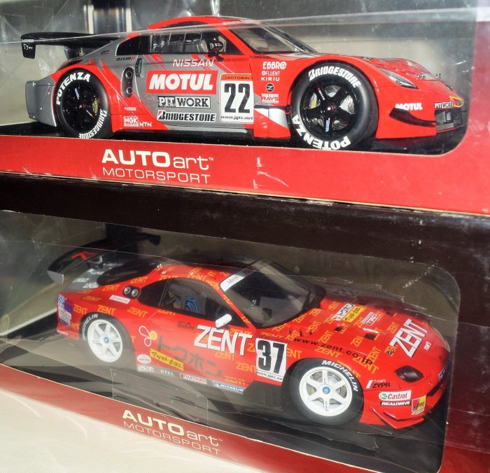 絕版倉庫}1:18 NISSAN 350Z 超級工廠賽車JGTC MOTUL PITWORK Z 22號