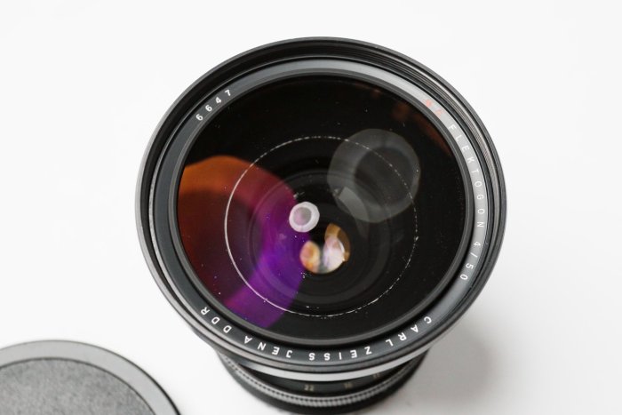 中幅廣角Carl Zeiss Jena DDR MC Flektogon 50mm F4 P6接環MC版可轉GFX