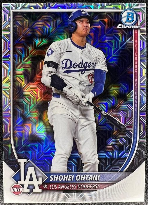 球員卡Shohei Ohtani 大谷翔平2025 Bowman Chrome Mega Box Mojo 亮面