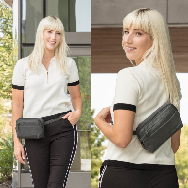 Travelon METRO手持肩背兩用包(TL-43416)(美國防盜包/RFID防竊取/都會肩背包/腰包/父親節禮物/GetSport)