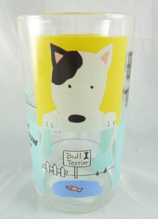 【震撼精品百貨】狗狗 Bull Terrier~玻璃杯